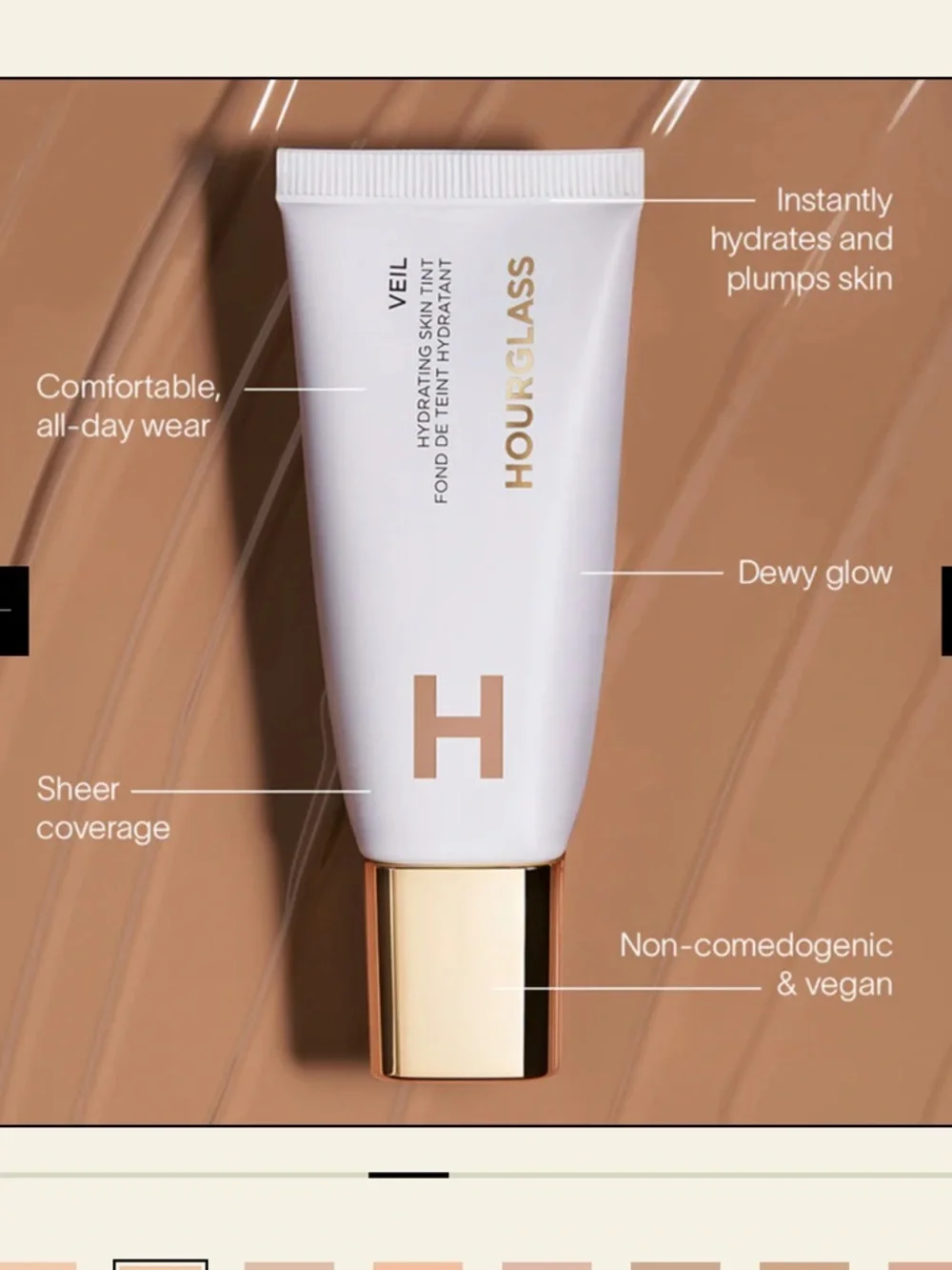 Hourglass Veil Hydrating Skin Tint — No. 9 - USED